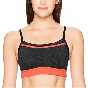 NWT Trina Turk Color Block Sports Bra Gray Salmon